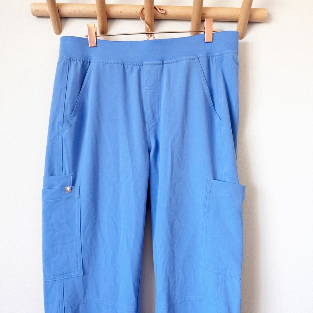 Figs Men’s Axim Ciel Blue Cargo Pants - Tall Length - Picture 2 of 10